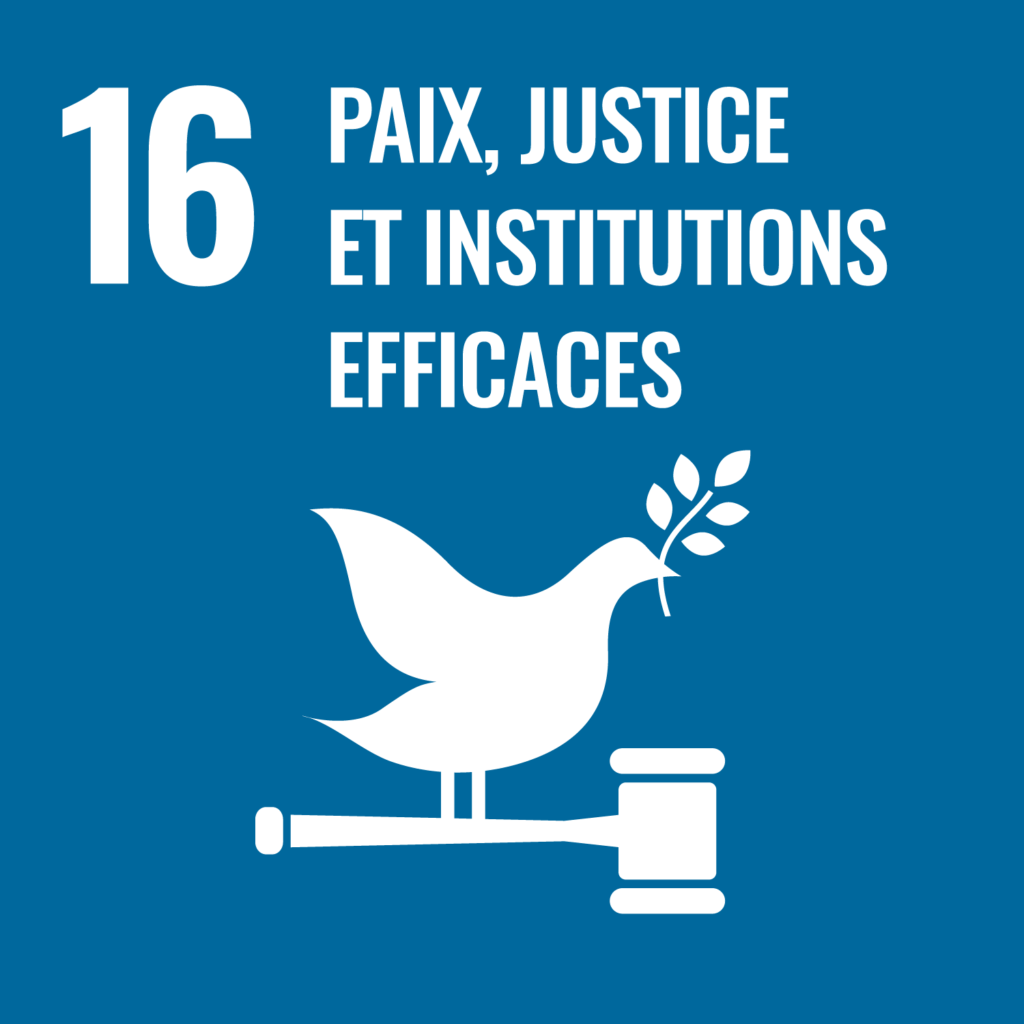 Le seizième objectif de développement durable de l'ONU: Paix, justice et institutions efficaces