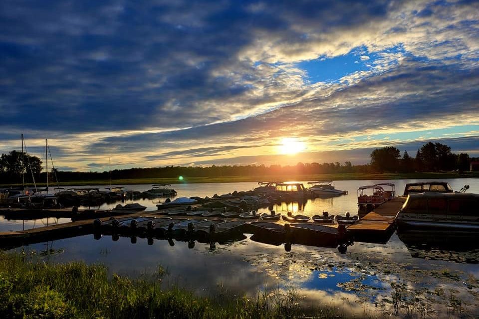 Coucher du soleil au lac Saint-Pierre